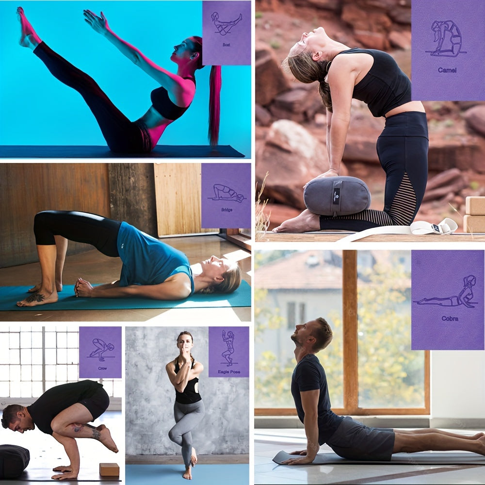 Non-slip TPE Yoga Mat with Guide Line Pattern for Pilates Body Training