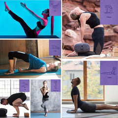 Non-slip TPE Yoga Mat with Guide Line Pattern for Pilates Body Training