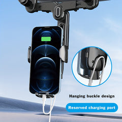 Upgraded Car Cell Phone Holder Rearview Mirror Adjustable