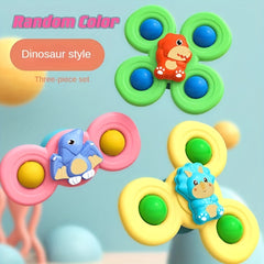 3pcs Baby Suction Cup Spinning Top Toys Window Spinner