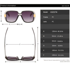 Thick Frame Sunglasses Transparent Rim Sun Glasses For Women Girls