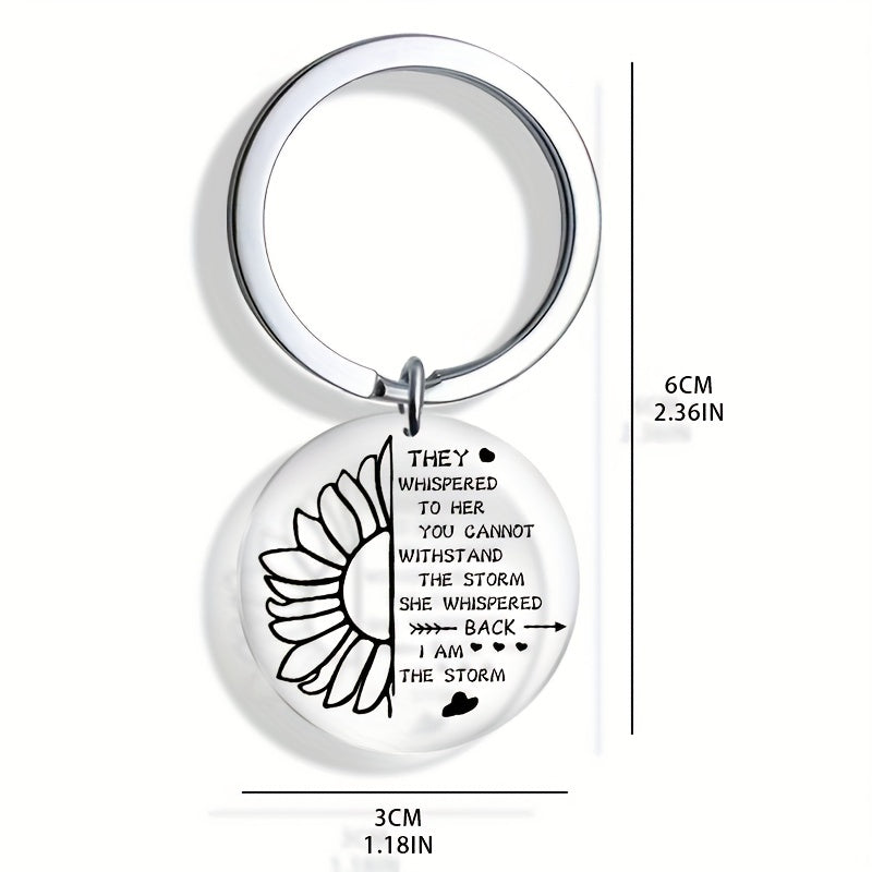 Sunflower Keychain Acrylic Key Ring Women Girls Jewelry Gift