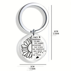 Sunflower Keychain Acrylic Key Ring Women Girls Jewelry Gift
