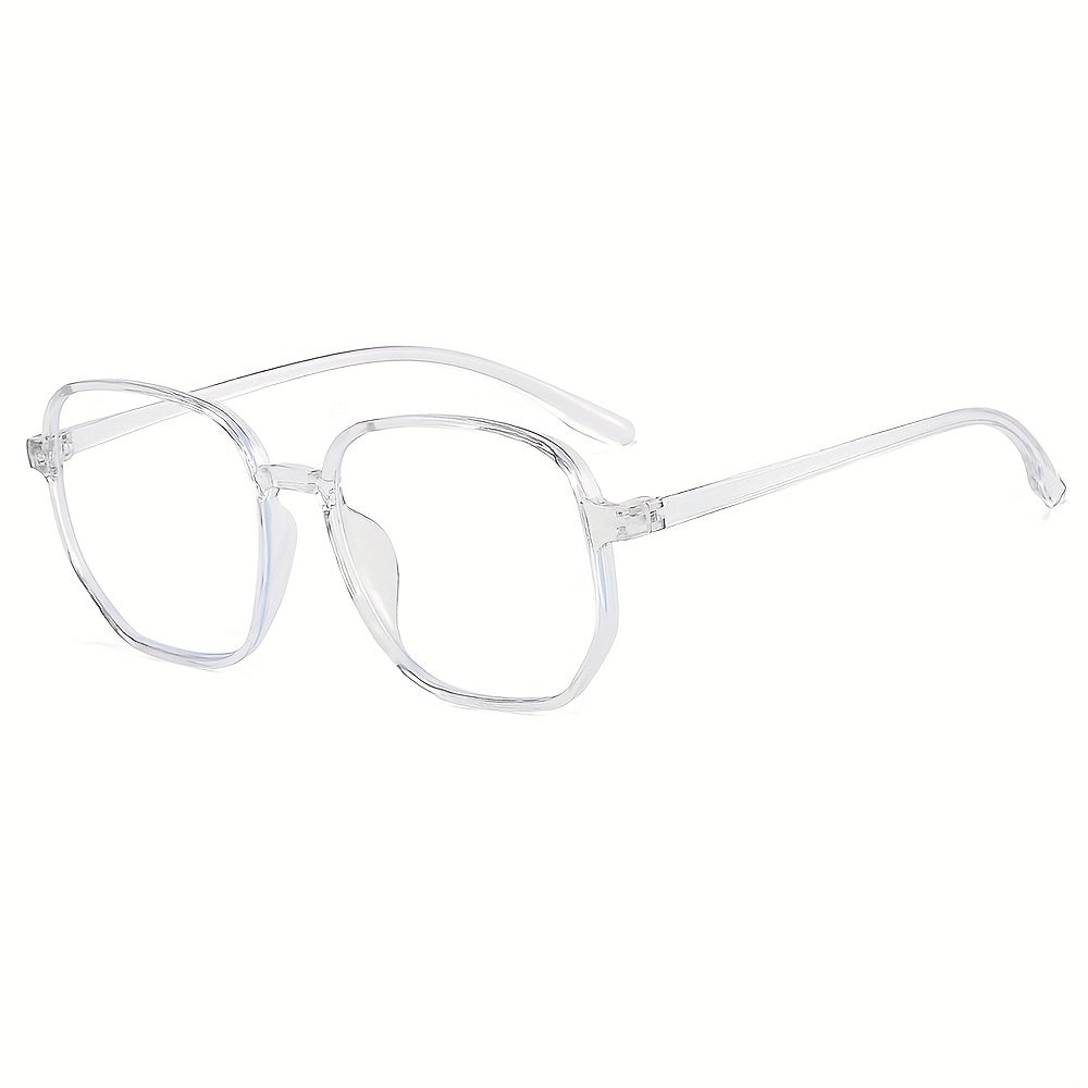 Square Clear Lens Glasses For Women Men Casual Jelly Frame Anti Light Glasses