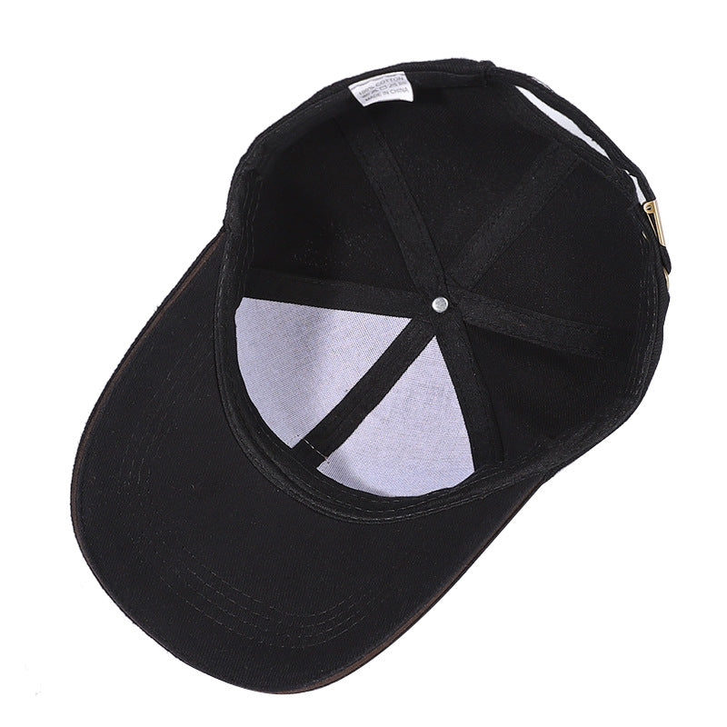 Men's Brushed Twill Hat Sunshade Sunscreen Baseball Cap