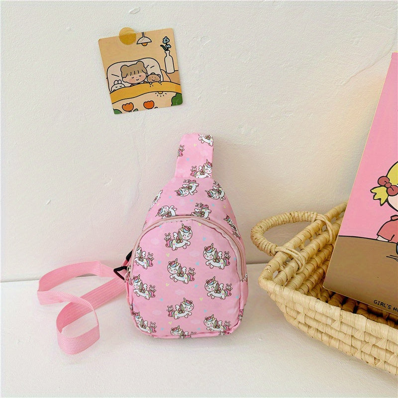 Kids Cartoon Chest Bag Outdoor Travel Crossbody Bag