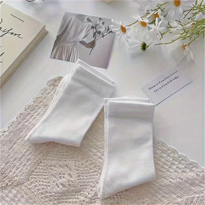5 Pairs Comfy & Soft Mid Tube Women's Socks