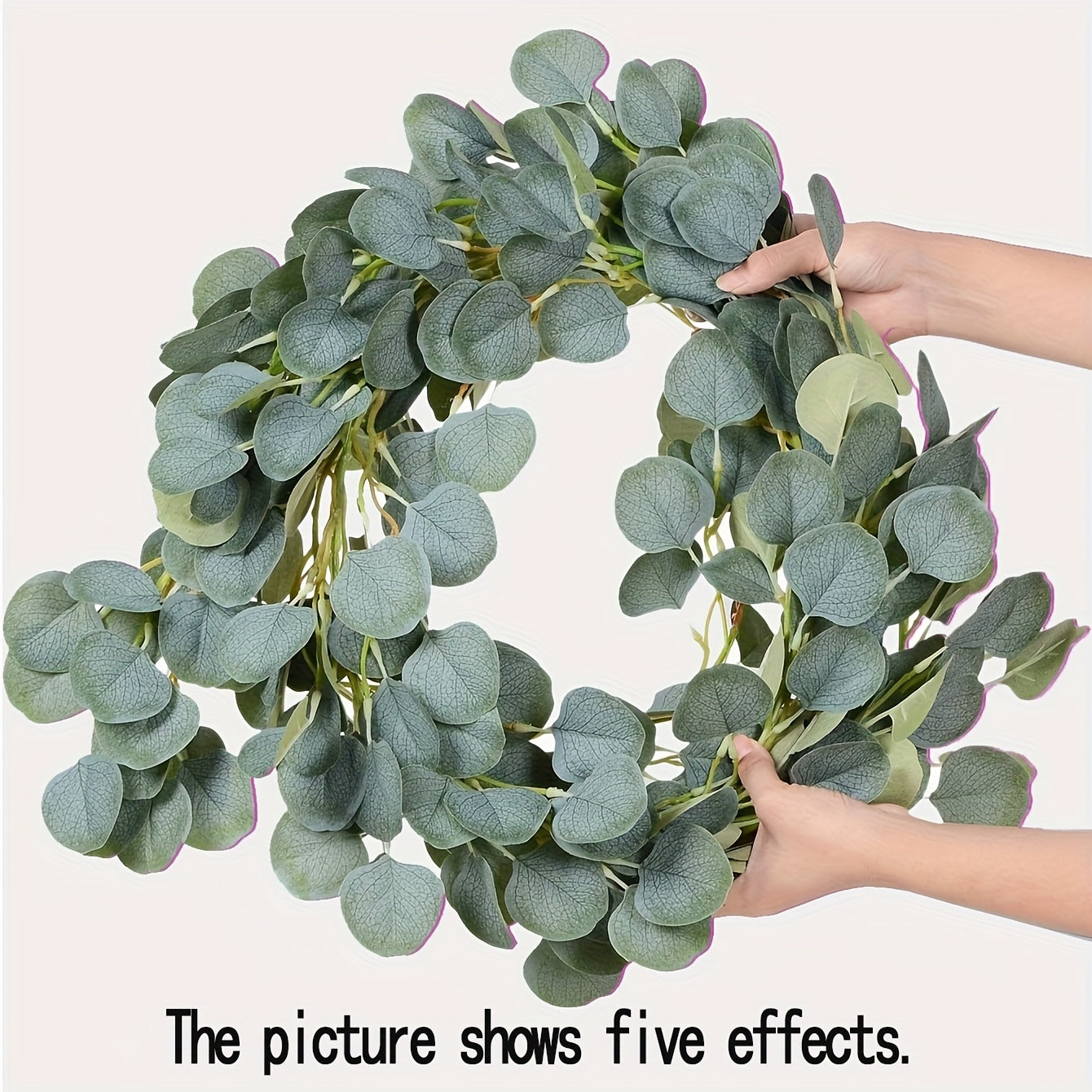 1pc Artificial Eucalyptus Hanging Vine Faux Silk for Wedding Party Home Table