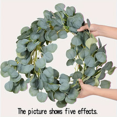 1pc Artificial Eucalyptus Hanging Vine Faux Silk for Wedding Party Home Table