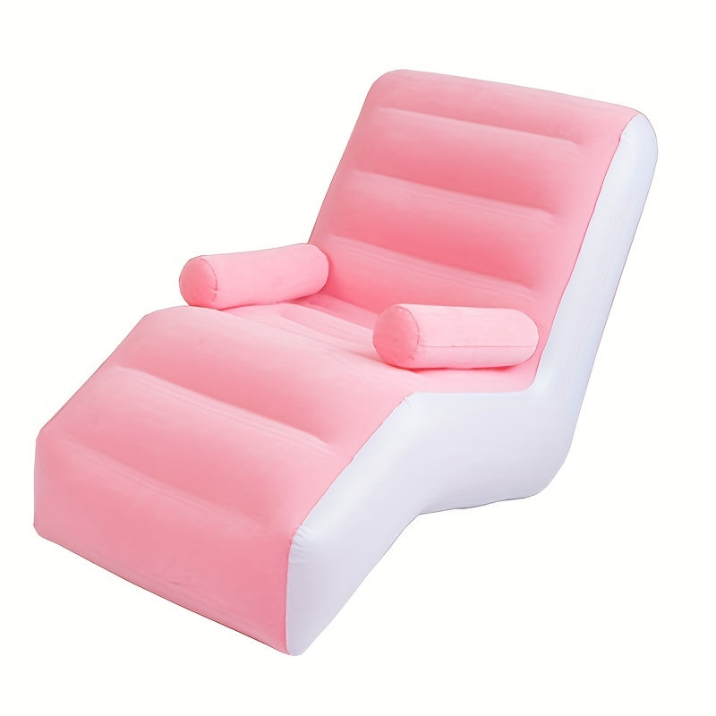 Plush Inflatable Deck Chair Lounger Sofa