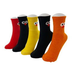 Comfy Bird Pattern Crew Socks for Women