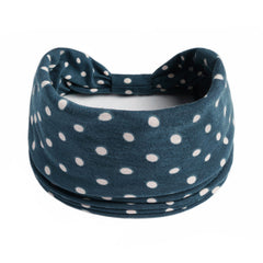 Polka Dot Knotted Headband Hairband Boho Sports Yoga Headscarf