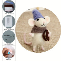 1pc Christmas Decorations Wool Felt Set Diy Material Package Homemade Pendant
