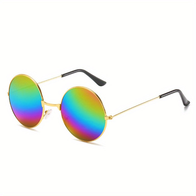 Round Metal Sunglasses Retro Polarized UV400