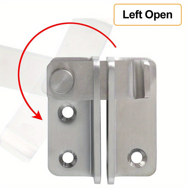 Stainless Steel Safety Hasp Door Lock for Bathroom & Bedroom Doors