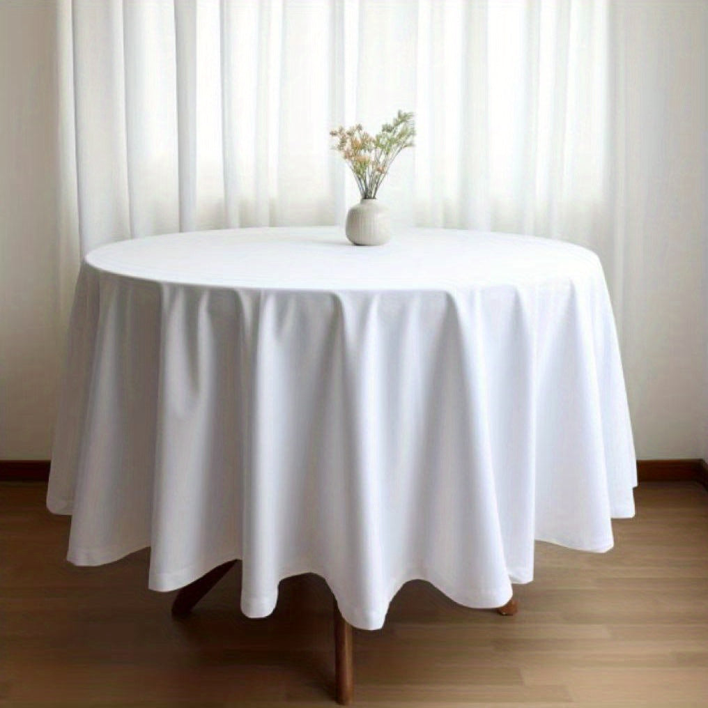 Waterproof Round Tablecloth for Picnic or Party, Rectangle Style Table Cover