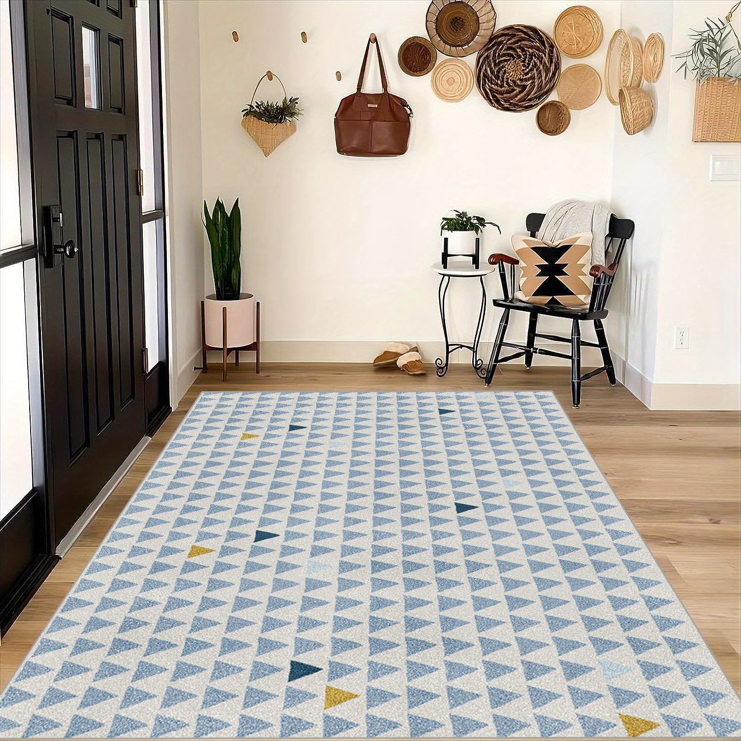 Triangle Pattern Carpet - High Flow Area Living Room Bedroom