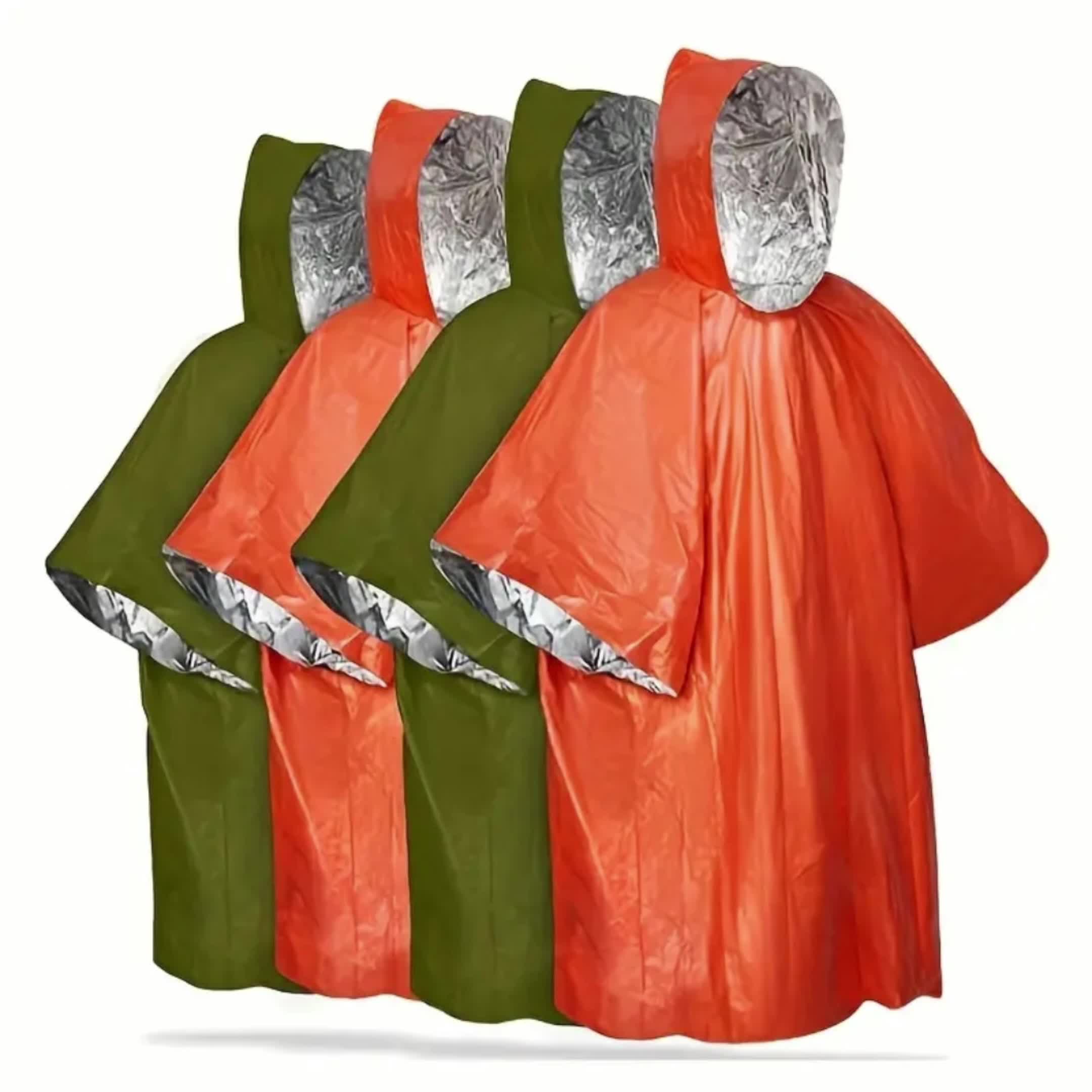 Portable Folding First Aid Raincoat Waterproof Windproof