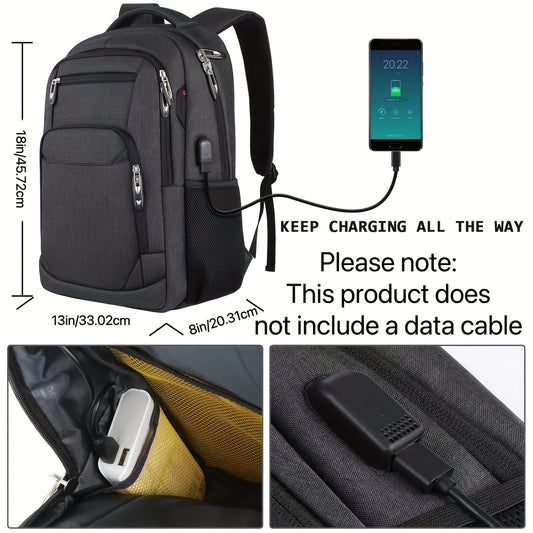 Slim Waterproof Laptop Backpack for 15.6 inch Laptops