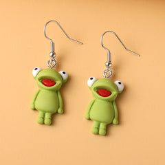 Cute Frog Drop Earrings