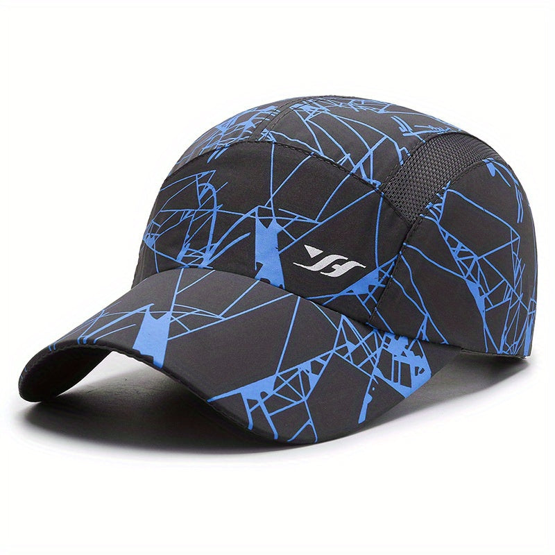 Quick Drying Graffiti Baseball Cap Solid Print Sports Sun Hat
