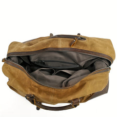 Large Capacity Retro Luggage Handbag Lightweight Travel Duffle Bag