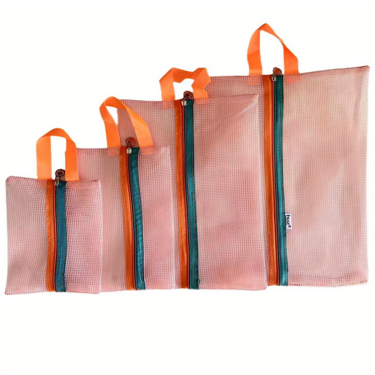 4PCS Travel Storage Bag Mesh Zipper Cosmetic Clothes Organizer
