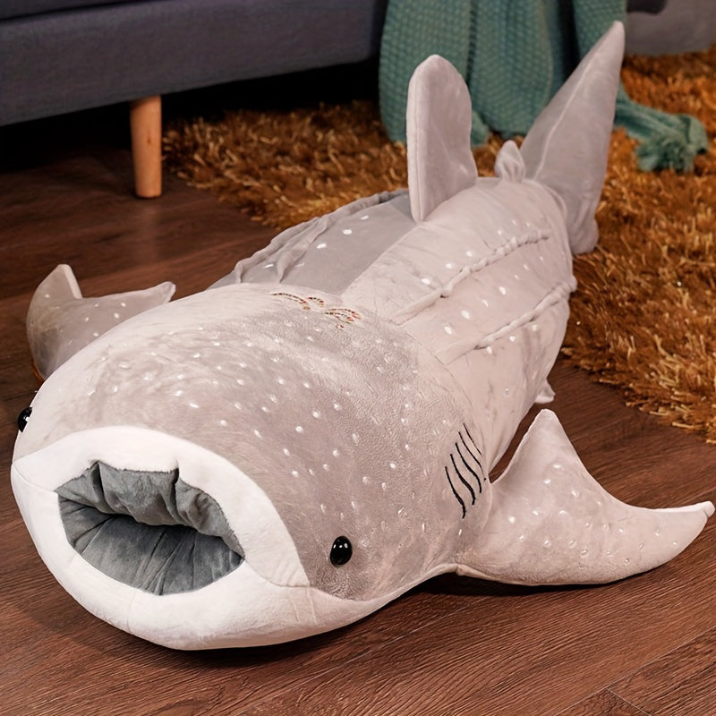 Cute Cartoon Whale Plush Pillow - Fun Kids' Birthday Gift