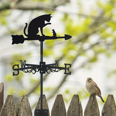 Stylish Cat & Mouse Weather Vane for Garden Decor