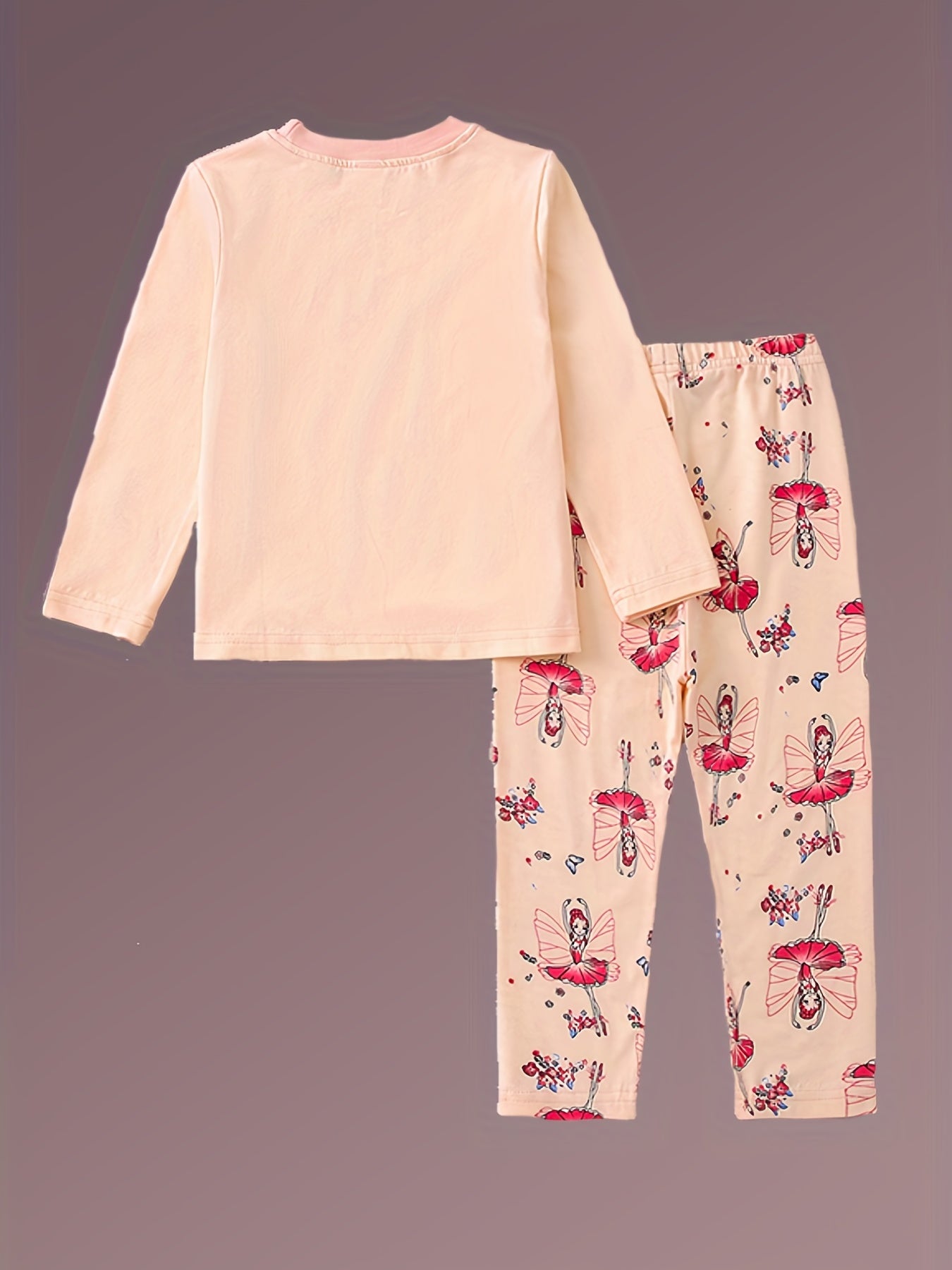 Kids Round Neck Long Sleeve Pajama Set