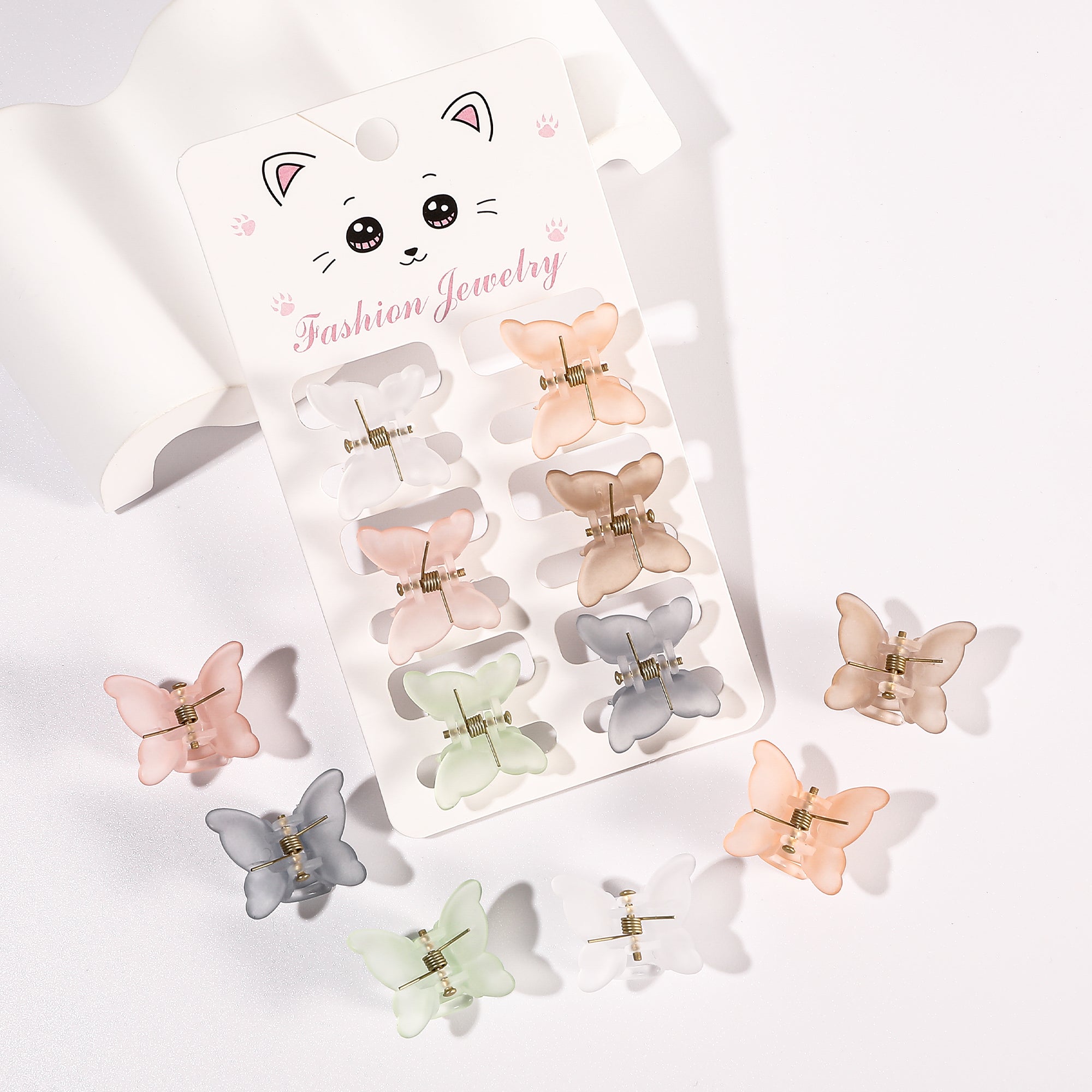 6pcs Small Butterfly Hair Claw Mini Insect Hair Claw Accessory for Women