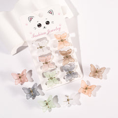 6pcs Small Butterfly Hair Claw Mini Insect Hair Claw Accessory for Women