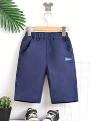 Boys Embroidery Letter Print Comfortable Shorts