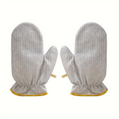 2pcs Brush Pot Washing Gloves Kitchen Cleaning Artifact
