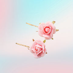 Boho Style Hair Pin With Flower Bridal Hair Clip for Wedding Party