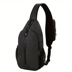 Multifunctional Sling Bag Outdoor Sports Travel Chest Bag with Earphone Hole