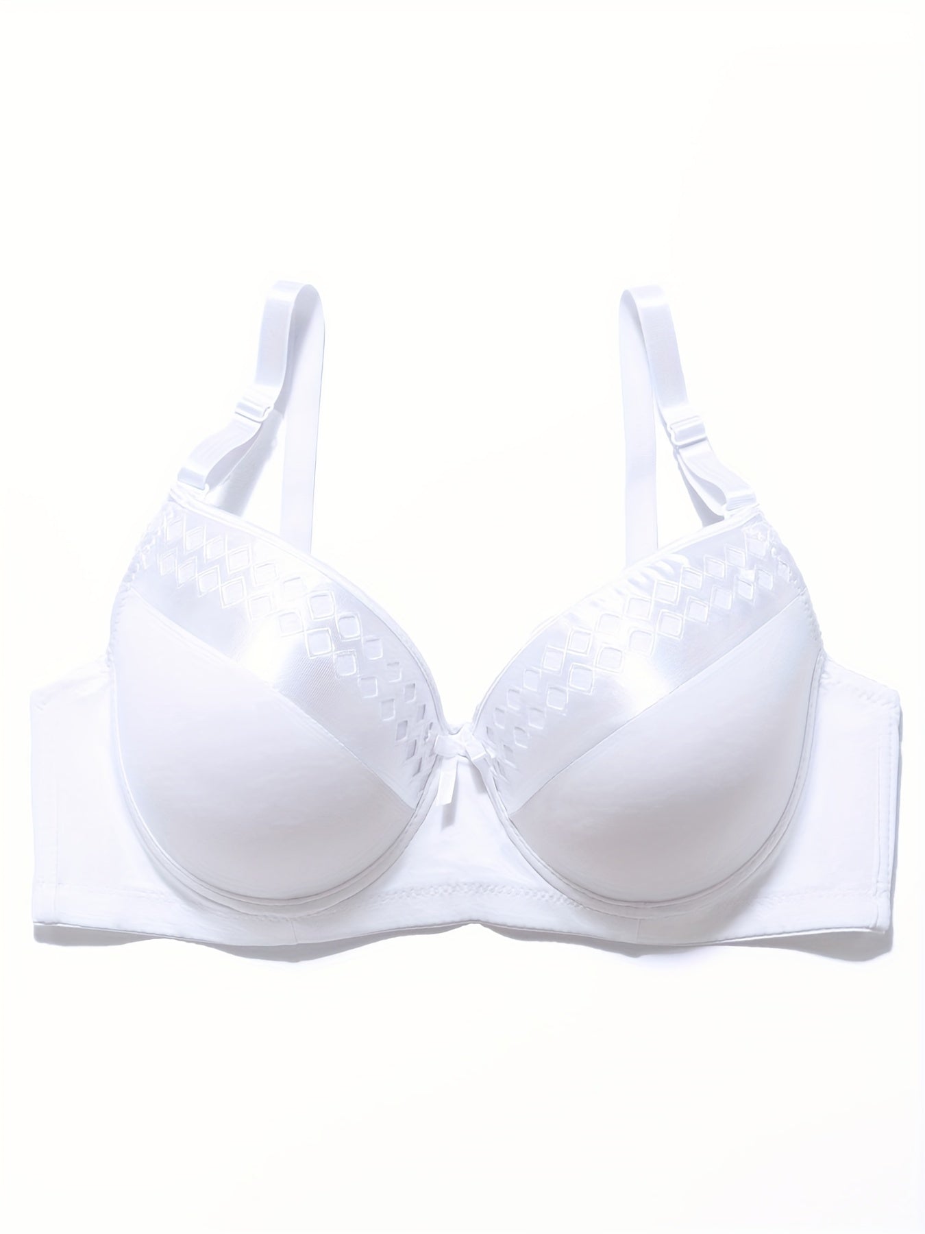  Bow Push Up Solid Bra Women's Sexy Bralette