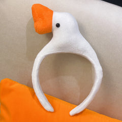 Duck Headband Plush Headdress for Girls Kids Fuzzy Women Makeup Skincare Party
