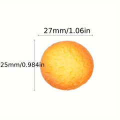 6pcs Biscuit Toy DIY Hair Clip Accessories Crafts Making Supplies