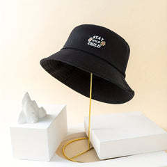 Women's Printed Bucket Hat Cotton Basin Hat Breathable Fisherman Cap