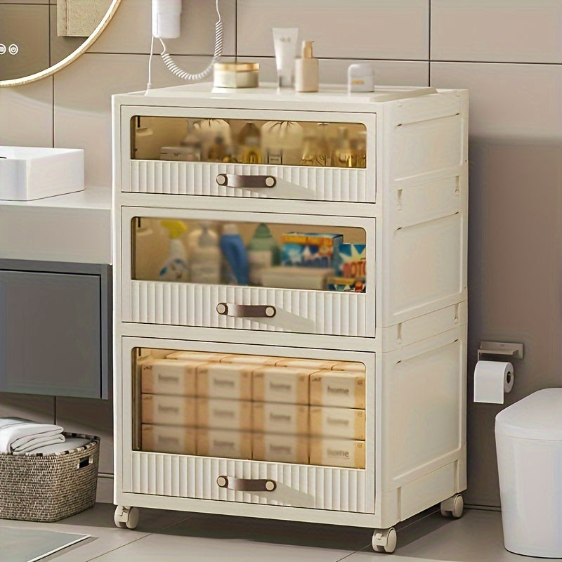 1pc Foldable Wardrobe Organizer Drawer Storage Box Household Storage