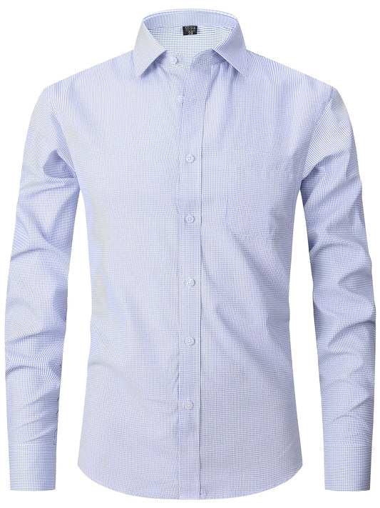 Men's Striped Regular Fit Button Up Shirt