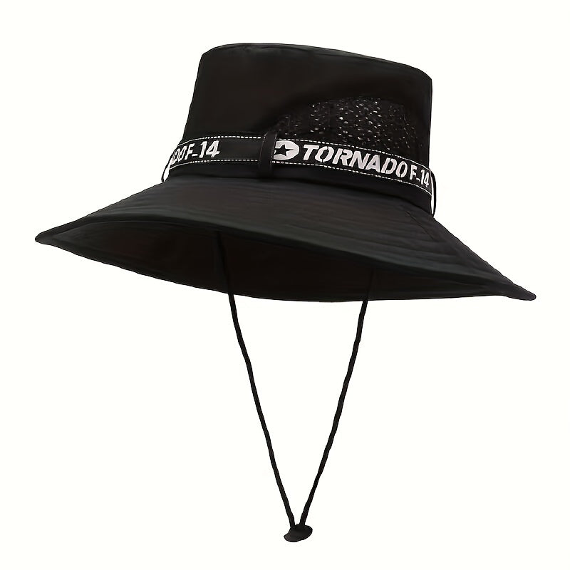Men's Big Brim Sunscreen Hat Foldable for Outdoor Activities