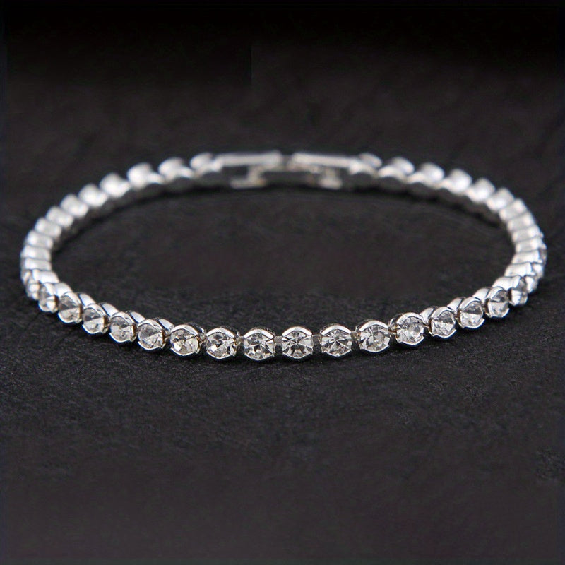 CZ Tennis Bracelet Wedding Jewelry Gift