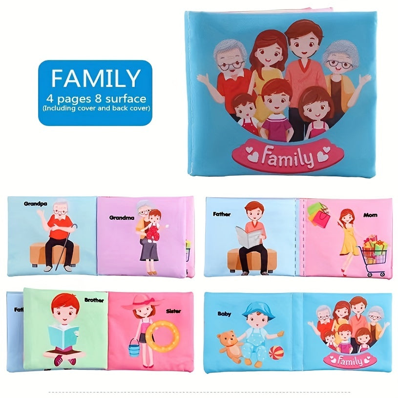Baby Cloth Book Pleated Paper Washable Early Education Toy