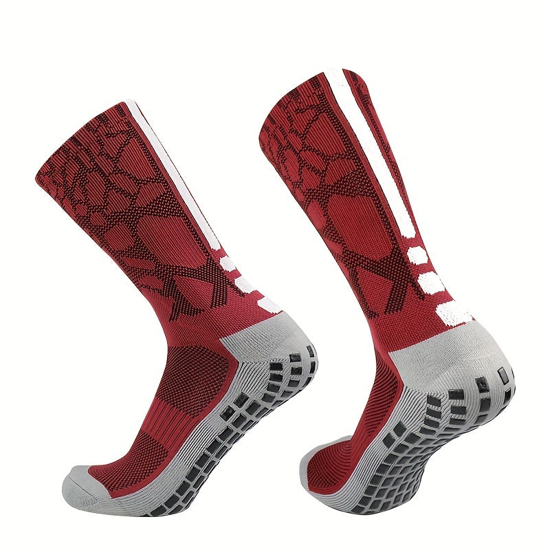 Fashion Casual Mid Calf Socks Outdoor Breathable Non Slip Silicone Socks