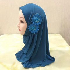 Toddler Girls Lightweight Pretty Bandana Arab Eid Hat For Outdoor