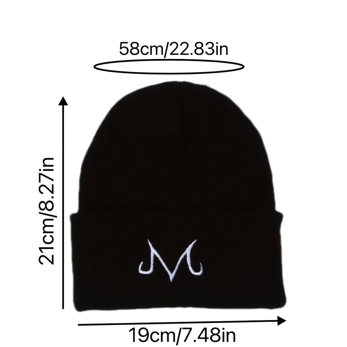 Embroidery Knitted Hat Men Women Cycling Ski Cap