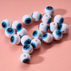 10pcs Devil's Eye Beads for DIY Earrings Bracelet Necklace