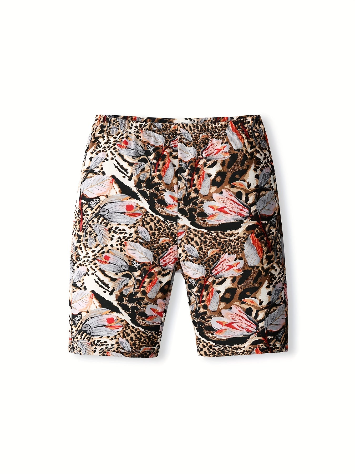 3 pack Toddler Leopard Print Slim Fit Shorts for Summer